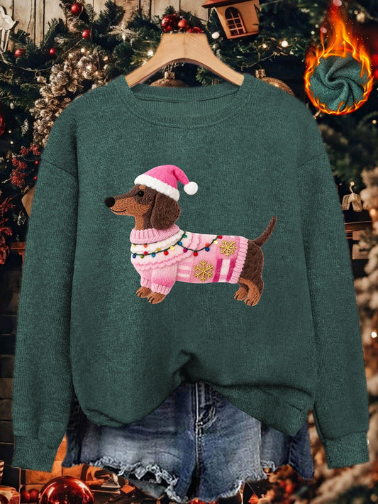 Santa Doxie - Pull de Noël Femme 2025