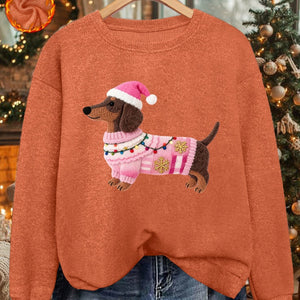 Santa Doxie - Pull de Noël Femme 2025