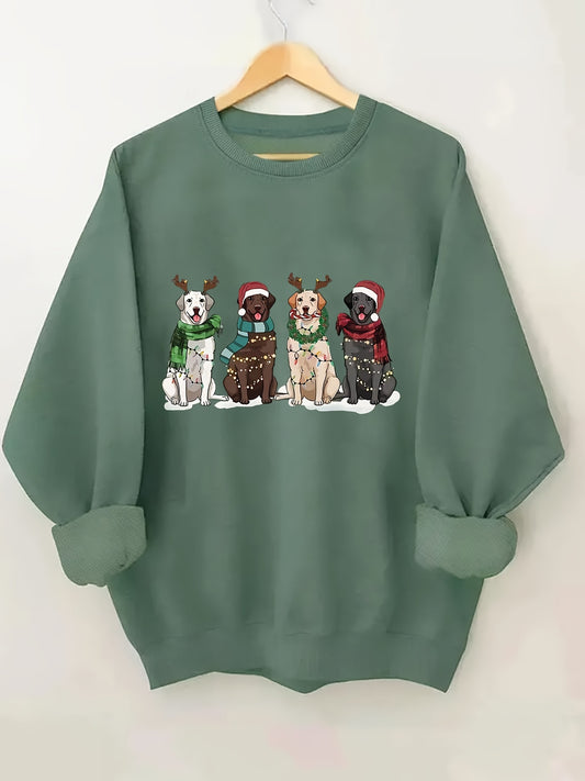 Sweat-shirt Labrador Pawliday 2025 – Édition Noël Confortable