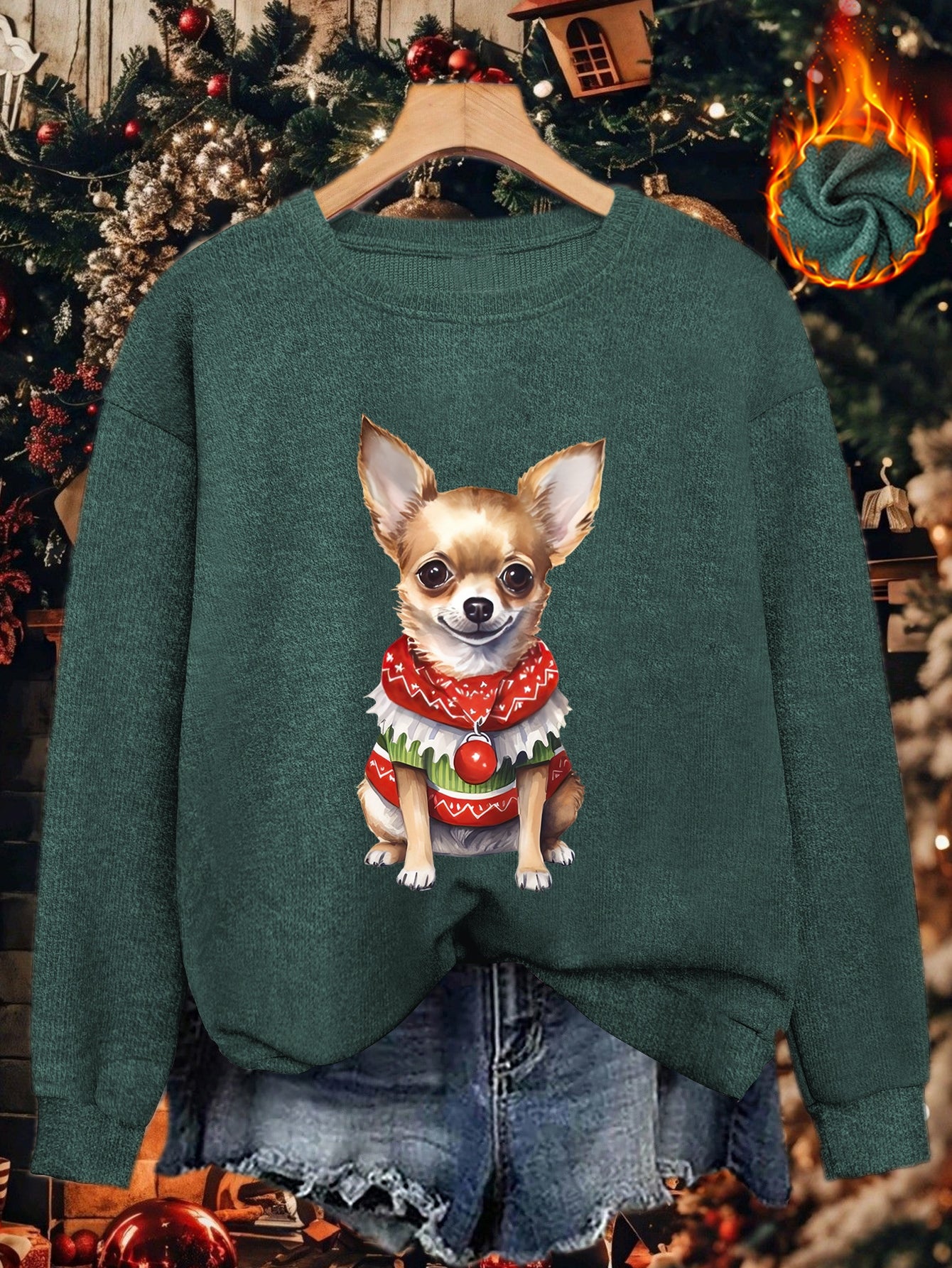 Santa Chi – Women's Christmas Sweater 2025