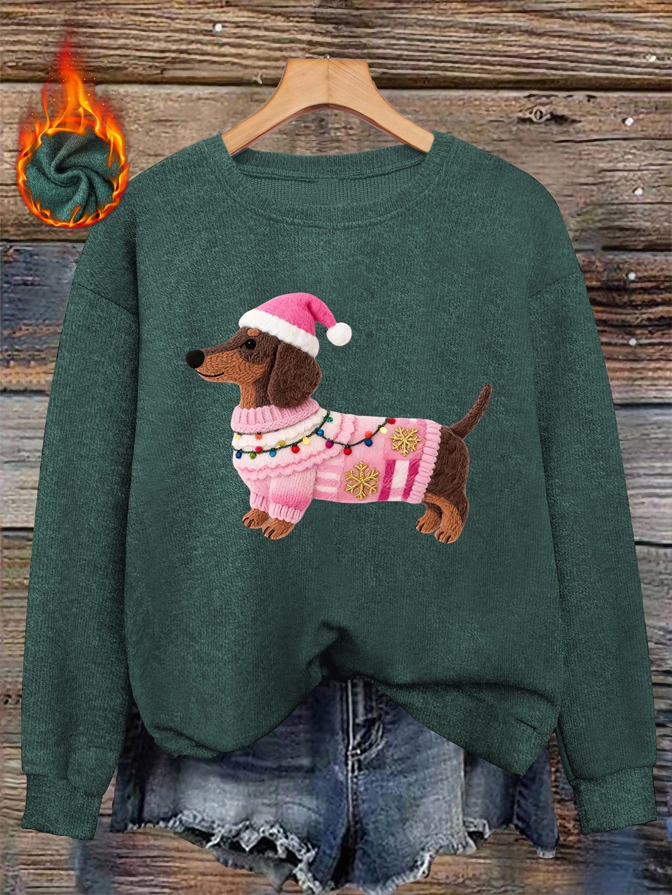 Santa Doxie - Pull de Noël Femme 2025