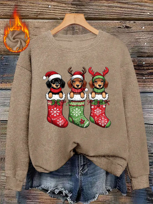Sweat-shirt Doxie Stocking Stuffer 2025 – Édition Fêtes