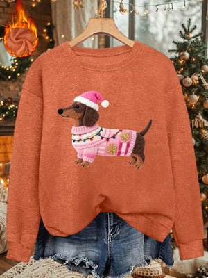 Santa Doxie - Pull de Noël Femme 2025