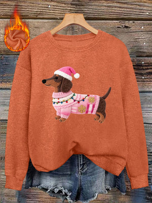 Santa Doxie - Pull de Noël Femme 2025