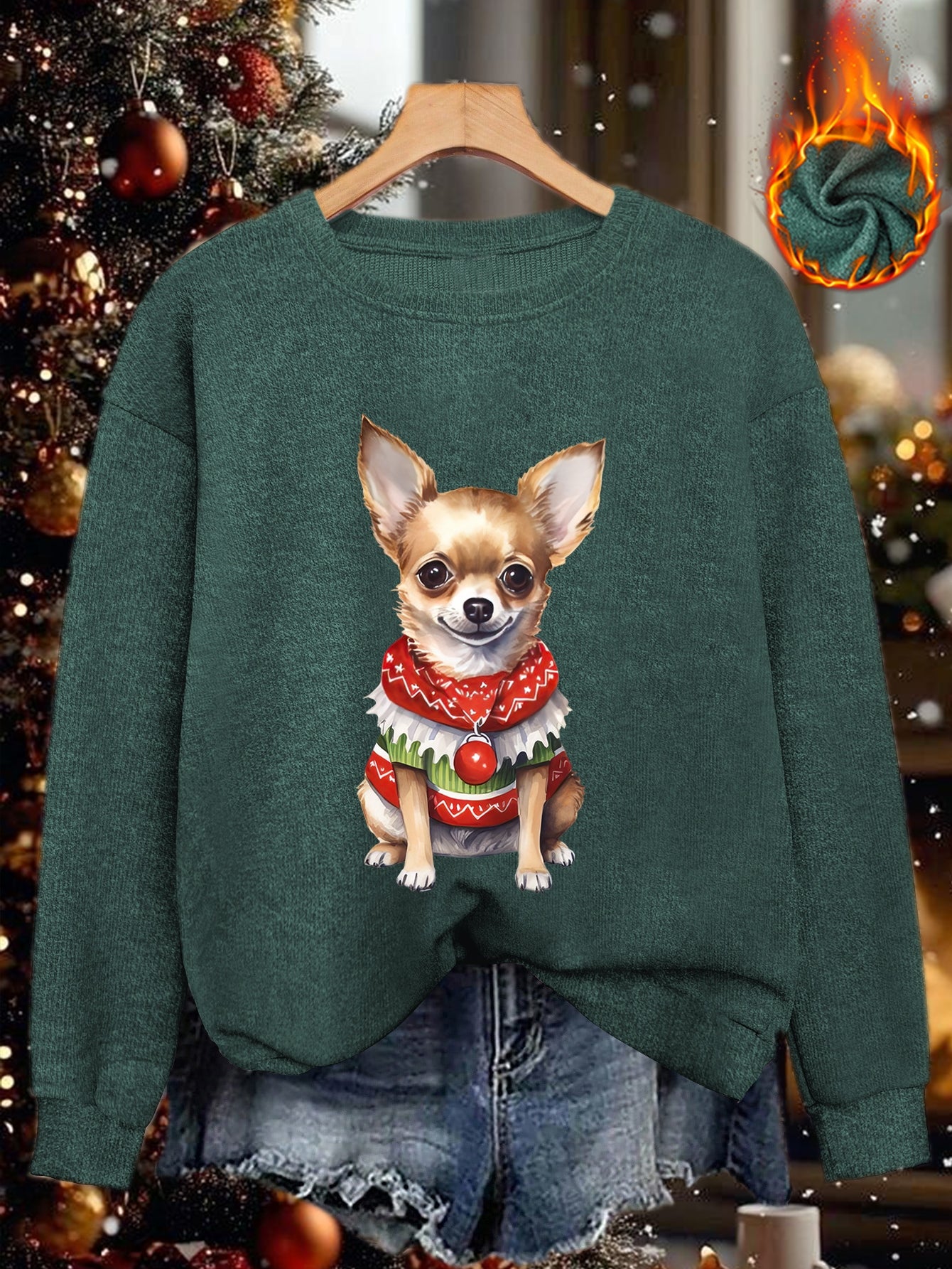 Santa Chi – Women's Christmas Sweater 2025