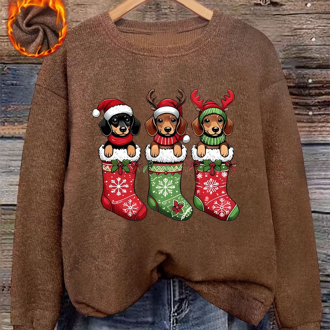 Doxie Stocking Stuffer Sweatshirt 2025 – Holiday Edition