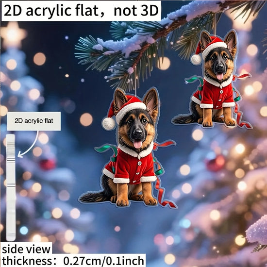 3 Pieces Of Santa Shepherds Christmas Tree Ornaments