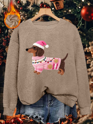Santa Doxie - Pull de Noël Femme 2025