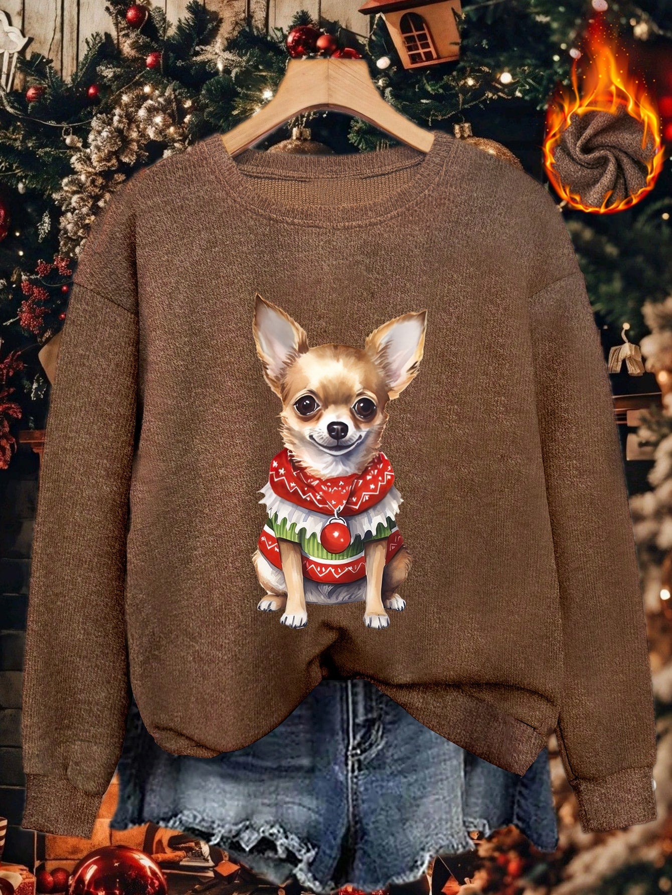 Santa Chi – Women's Christmas Sweater 2025