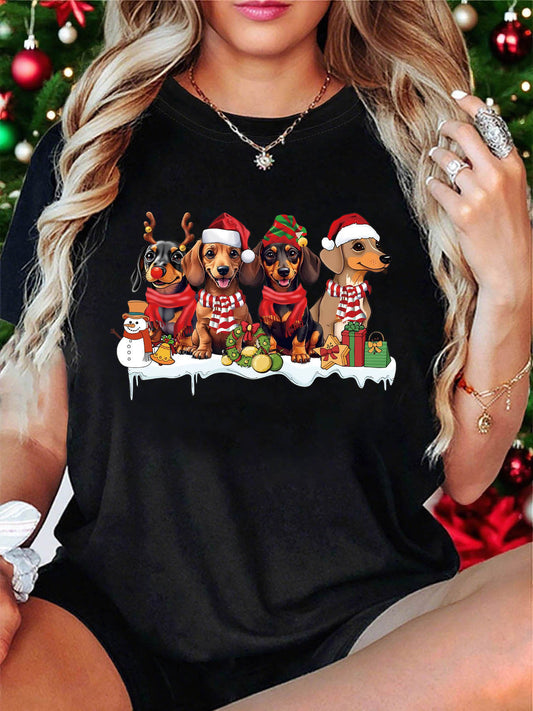T-shirt Festive Doxie 2025 – Édition Fêtes