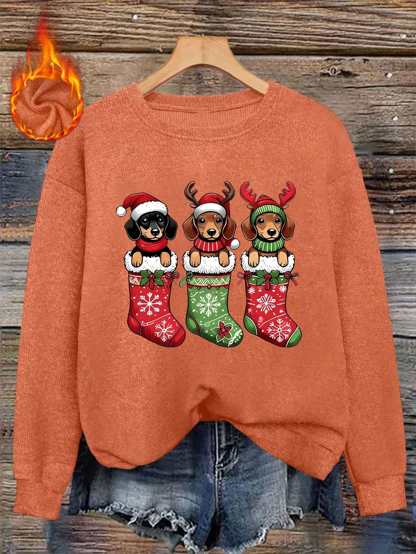Doxie Stocking Stuffer Sweatshirt 2025 – Holiday Edition